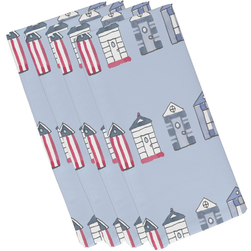 Serviette 22 "Aksel Multi Beach Hut, Bleu