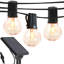 Pro 12-Light 27 ft. Outdoor Solar NonHanging LED 1-Watt G45 3000K Soft White Bulb String Lights