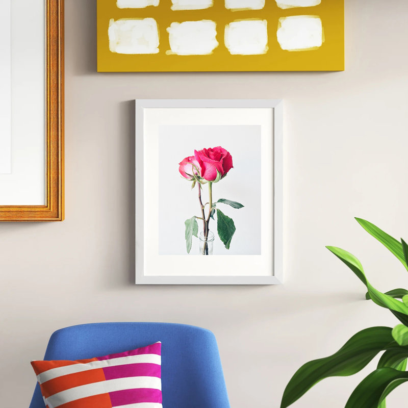 Cadre photo simple en bois, Blanc, 6 po x 4 po