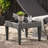 Outdoor Antibes Wicker Side Table,Accent Table,Grey