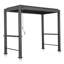 111S 5'10 'Alu. Pergola pour barbecue avec toit à persiennes, tables de bar (barbecue non inclus)