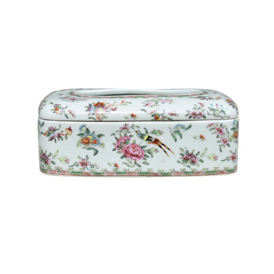 Porte-papier hygiénique en porcelaine rose