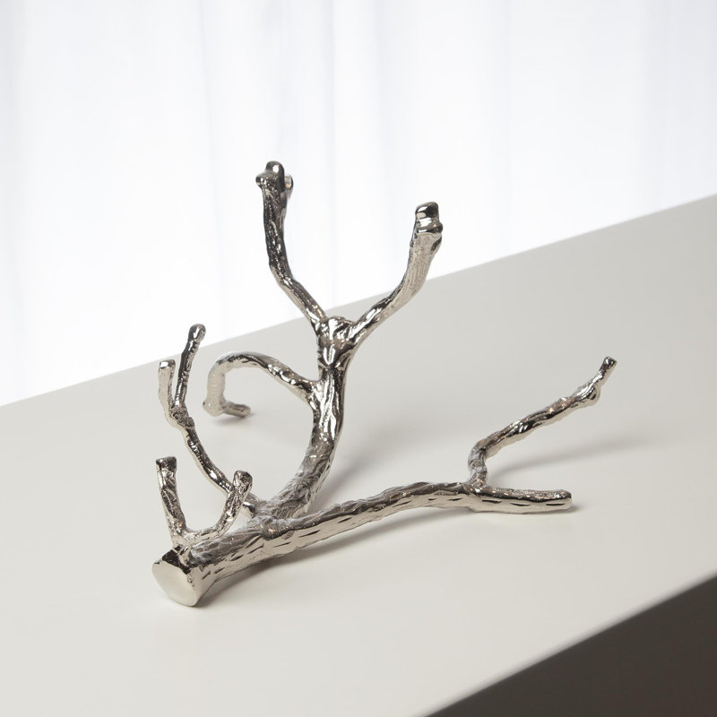 Twig Wine Bottle Holder, Nickel