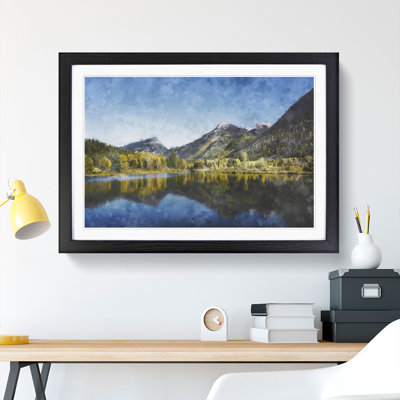 Alpine Lake In Colorado - Picture Frame Painting Print