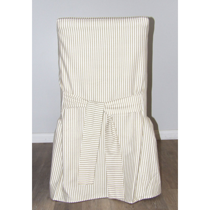 Housse pour coussin carré à rayures Ticking, Blanc