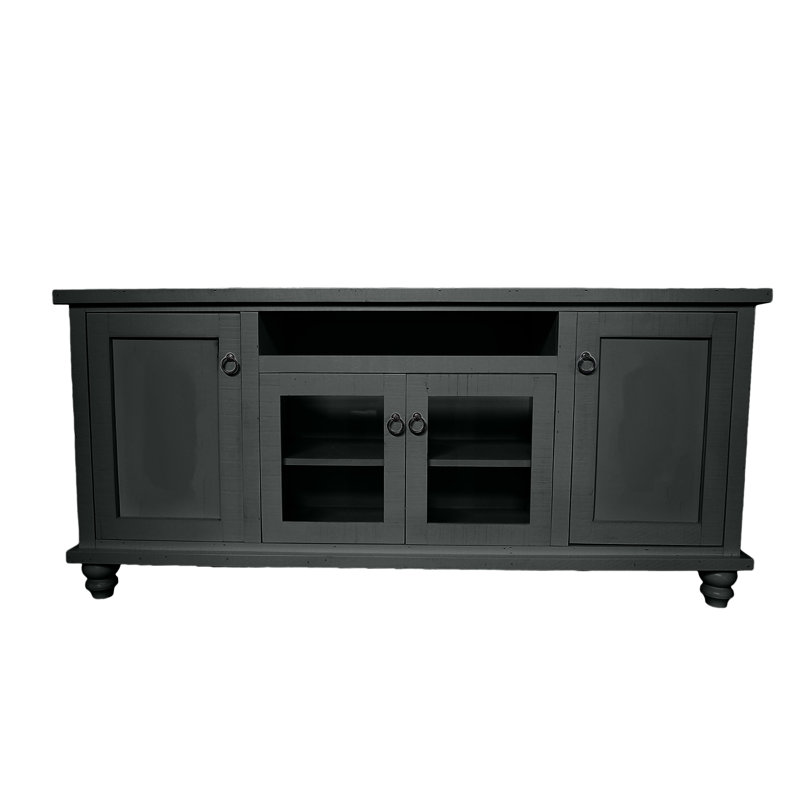 Touber Unfinished Entertainment Center, Iron Ore, 37" H x 80" W x 17" D