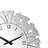 Jeni Silver Glass Decorative Wall Clock