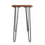 Alaterre Furniture 48" Live Edge Wood Console Table with Hairpin Metal Legs
