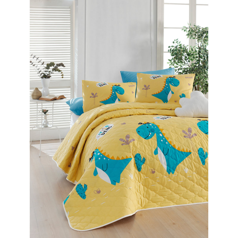 Acequia Cotton No Pattern Bedspread with Pillowcases Included