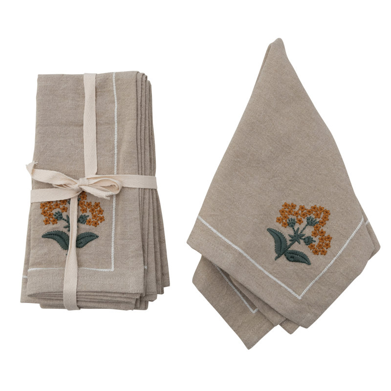 Iacovelli Cotton Floral Square Napkin