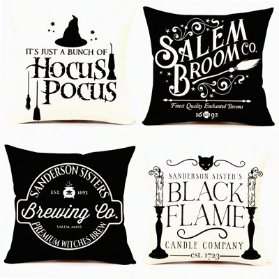 Fall Farmhouse Hocus Pocus Pillow Covers Set - Decorative Throw Cushion Case for Home Couch - Outdoor Decorations - TH118-18