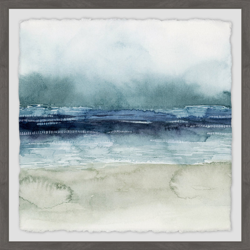Hazen «Dark Waters», reproduction de peinture à l'aquarelle encadrée, H 12 po x l 12 po x p 1,5 po