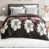Brun foncé / motif floral rose est en rupture de stock