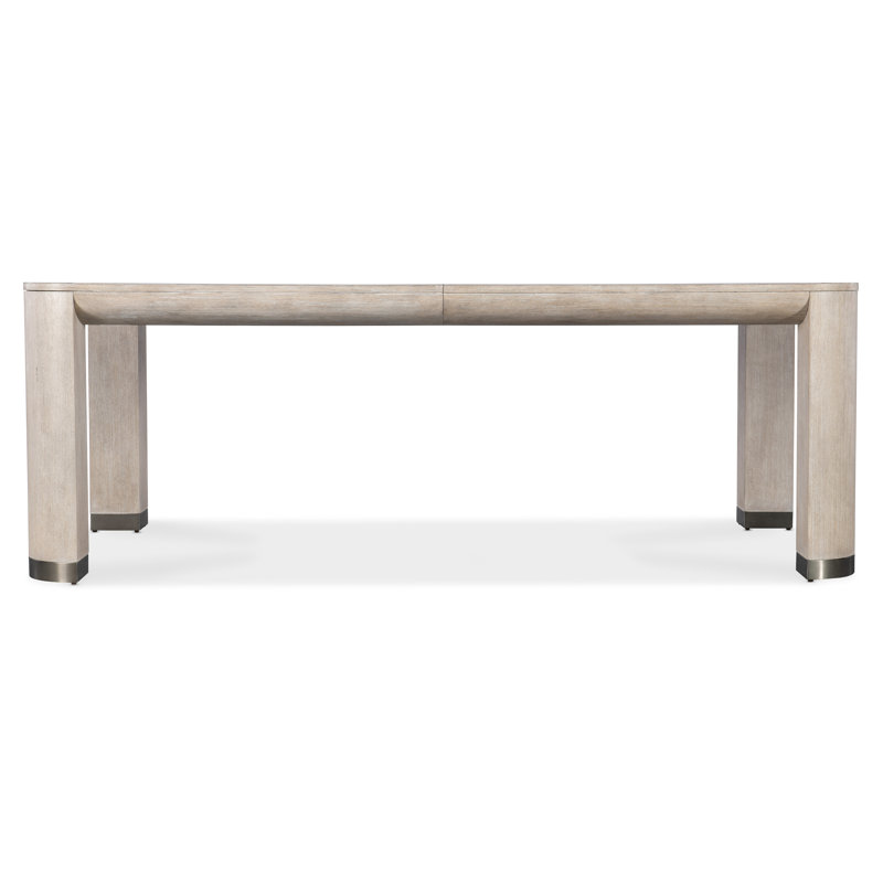 Diamond Finish Extendable Rectangular Oak Dining Table
