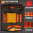 Meissalivve Full Spectrum Infrared Sauna，4 Person Home Sauna， Red Cedar Luxury Indoor Spa Sauna With Resonance Speaker, Panoramic Tempered Glass Door-121503223