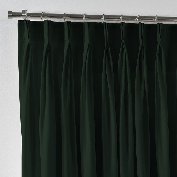 Pinch Pleated Room Darkening Extra Long & Extra Wide Decorative Curtain - Single Panel