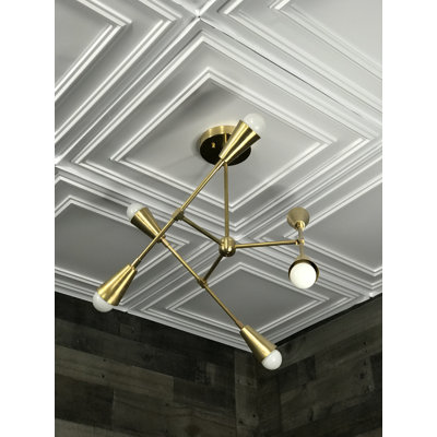 Lustree linéaire 6 lumières spoutnik modern Neha