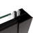 44"-48"W X 72"H Sliding Shower Door, 1/4" Tempered Glass, Matte Black Finish, Nano Easy Clean&Protective Film, Stainless Steel Handle, Install Method, Magnetic Closure, Leak Thought 44 - 48"W Door