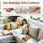 Acacia Wood Couch Arm Tray Table – Foldable Sofa Armrest Organizer With 2 Cup Holders, Fits Armless & Sectional Sofas, Flat Tray For Drinks, Snacks, And Remotes-1148235302