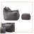 Plush Cloud-Like Bean Bag Chair & Ottoman Set - Soft Microsuede Lounger for Living Room/Playroom-615245067