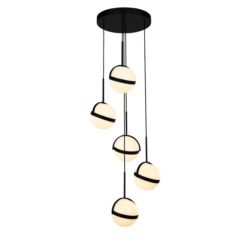 Globo 5 - Light LED Pendant, Matte Black