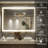 Wall Mirror LED Bathroom Mirror Wall Mounted Rectangle Vanity Mirror,White-1255067997