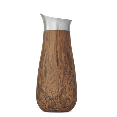 S'well Stainless Steel Carafes, 1.5 Liters, Teakwood