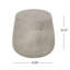 Charmante table d'appoint en béton avec une forme de tambour unique pour les espaces élégants