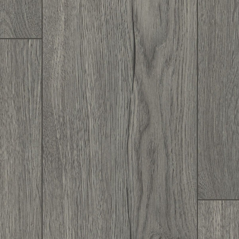 Click Laminate Flooring Smooth Devine Matte Wood Effect - Plank (7mm) For Home (All Rooms), Mid Grey Oak Wood