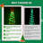 Green and Red LED Spiral Tree Lamp-339950549