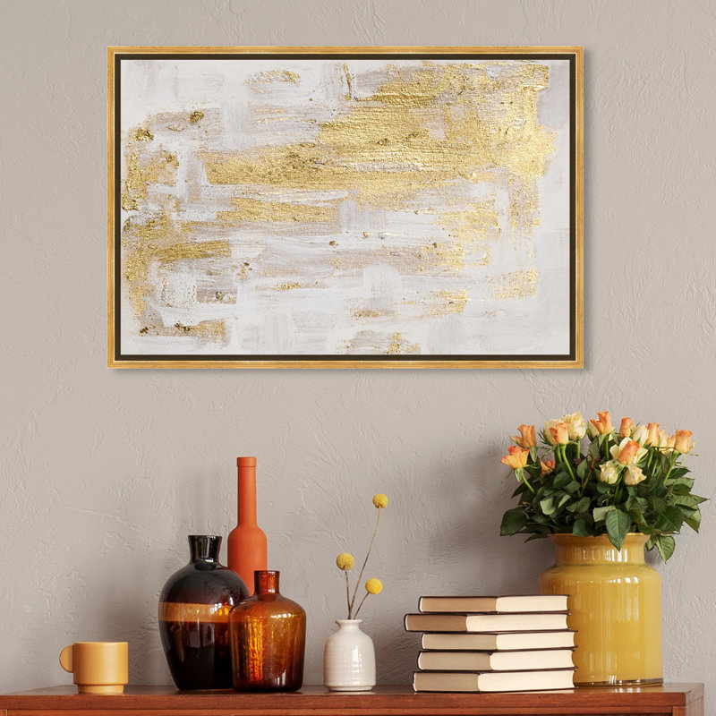 Pure Love - Print on Canvas, 20" H x 30" W, Gold