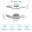 Modern Silver Curved LED 60cm Flush Mount Ceiling Light