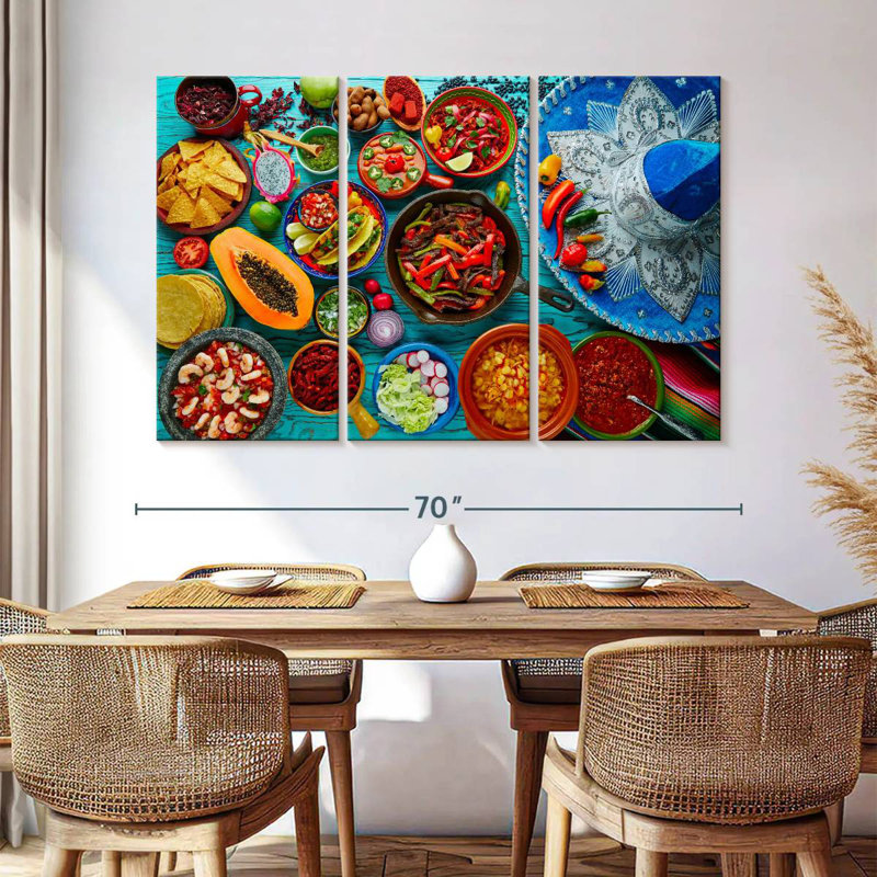 Cuisine mexicaine, H 42 po x l 65 po