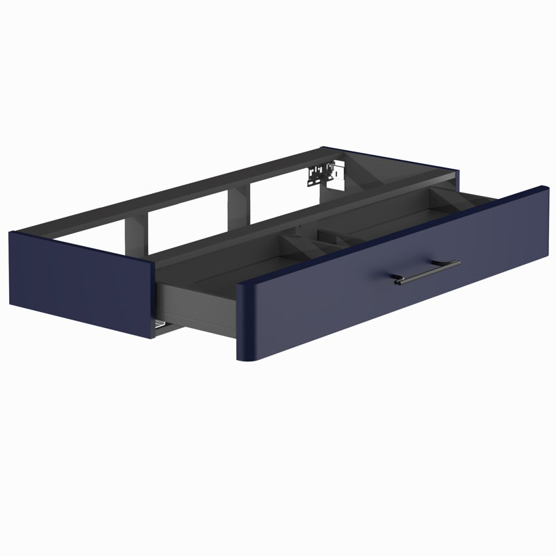 Ashat Bathroom Storage Cabinet, Wave Blue/Black