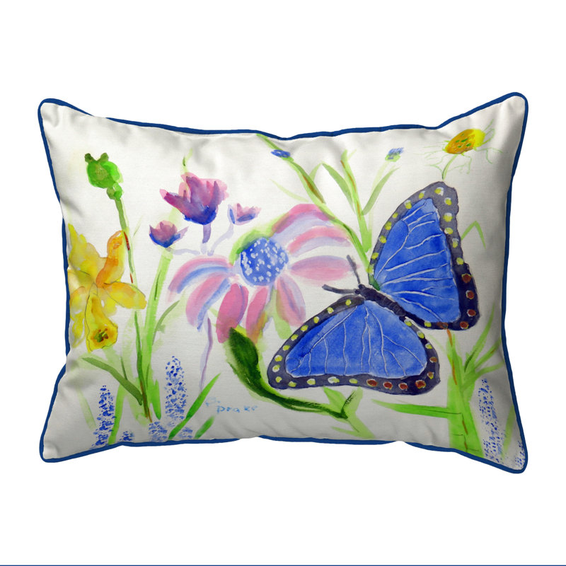 Morpho Outdoor Reversible Throw Pillow, Large