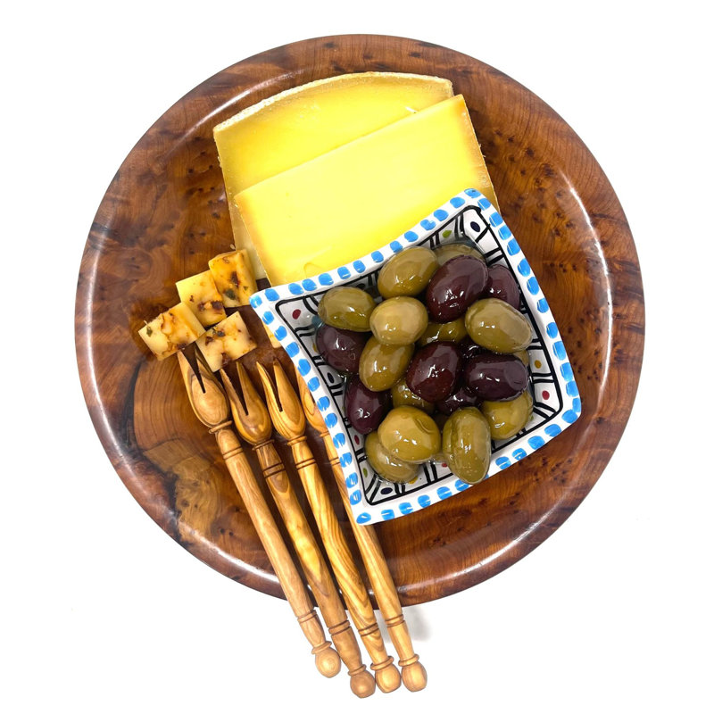 Beldi Nest Handcrafted Olive Wood Picks – Cocktail, Cheese & Olive Forks