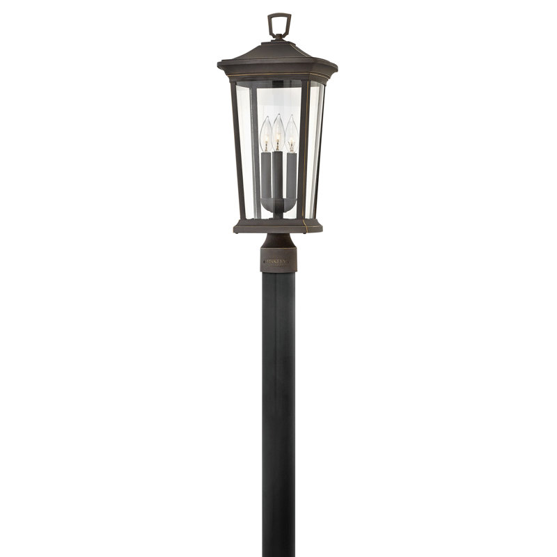 Bromley 1-Light Outdoor 22.75" Post Light, Oil rubbed bronze
