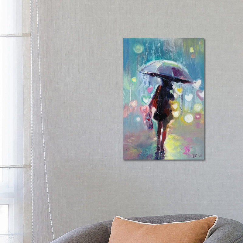 Rainy Lights 1 Piece Wrapped Canvas Painting, 66.04 cm H x 45.72 cm W x 3.175 cm D