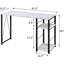 Bureau avec 2 tablettes au design gris et noir Spacieux deux blancs-133216060-133216063