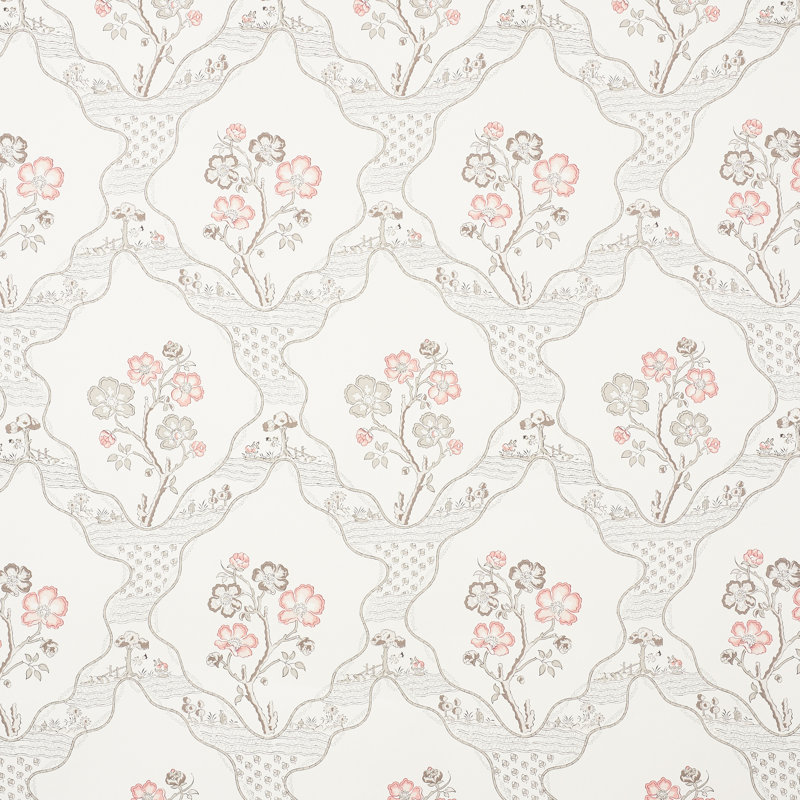Papier peint Marella, Rose