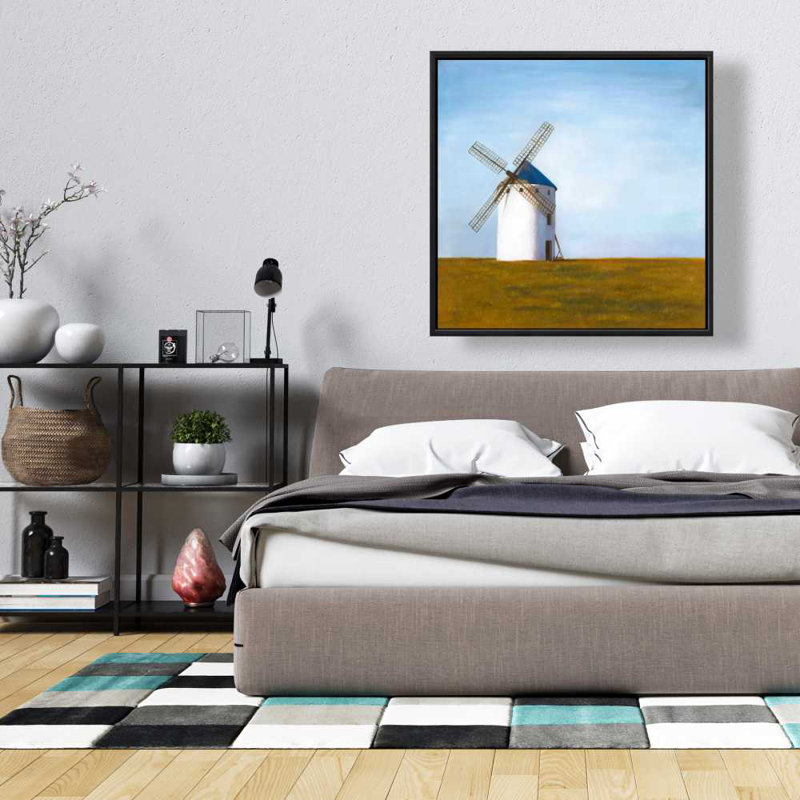 Grand moulin à vent | Toile encadrée pour décor de salon