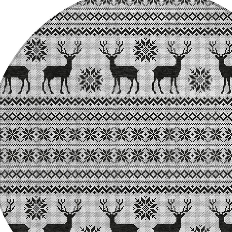 Tapis d'intérieur rond 8 po