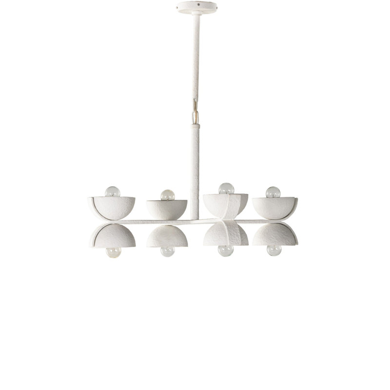 Santorini 8 - Light Chandelier, White