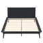Structure de lit en bambou massif Aurandi Minimalist Auren avec support de lattes robuste, aucun sommier requis-129876703
