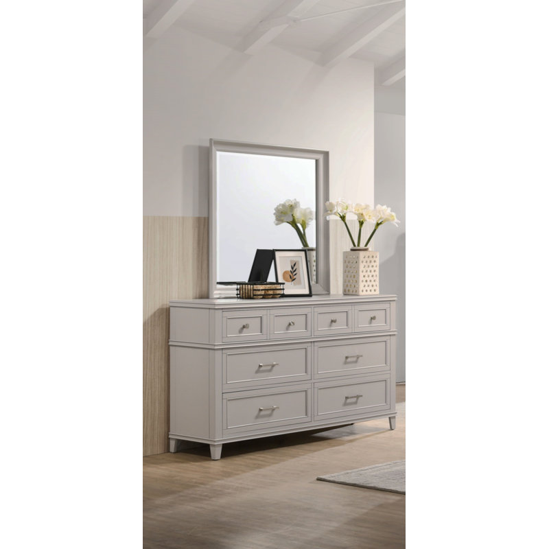 60 " W 6 - Drawer Dresser, Gray