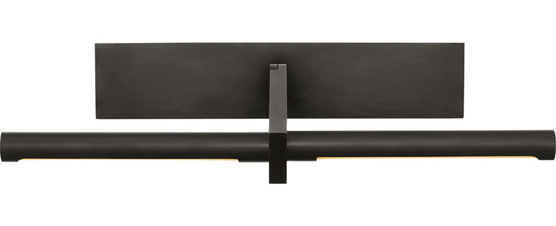 Axis Pivoting Library Light, 3" H x 18" W x 13.25" D, Bronze