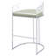 Chaise de bar rembourrée (ensemble de 2)