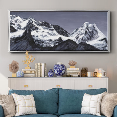 Moonlit Mountain Range I - Toile encadrée