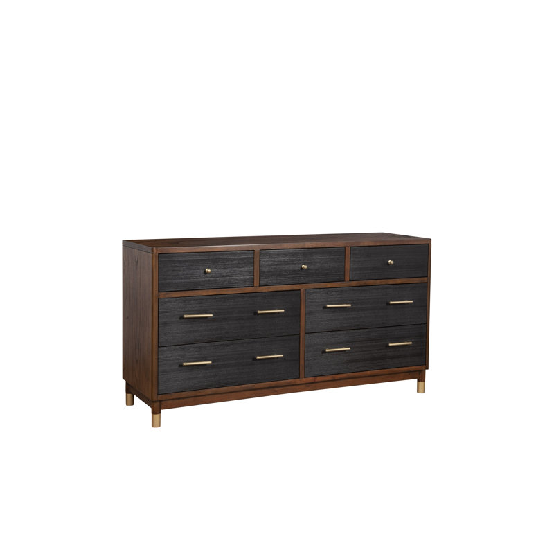 Commode double 7 tiroirs avec miroir Bettine