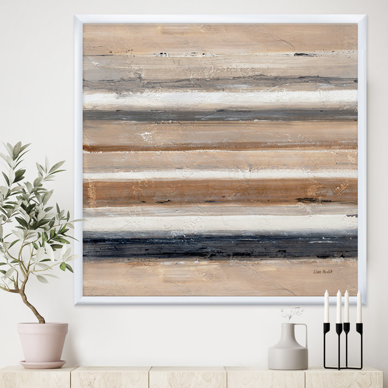 « geometric circle natural balance natural », reproduction d’image sur toile, Cadre blanc, H 30 po x l 30 po x P 1 po